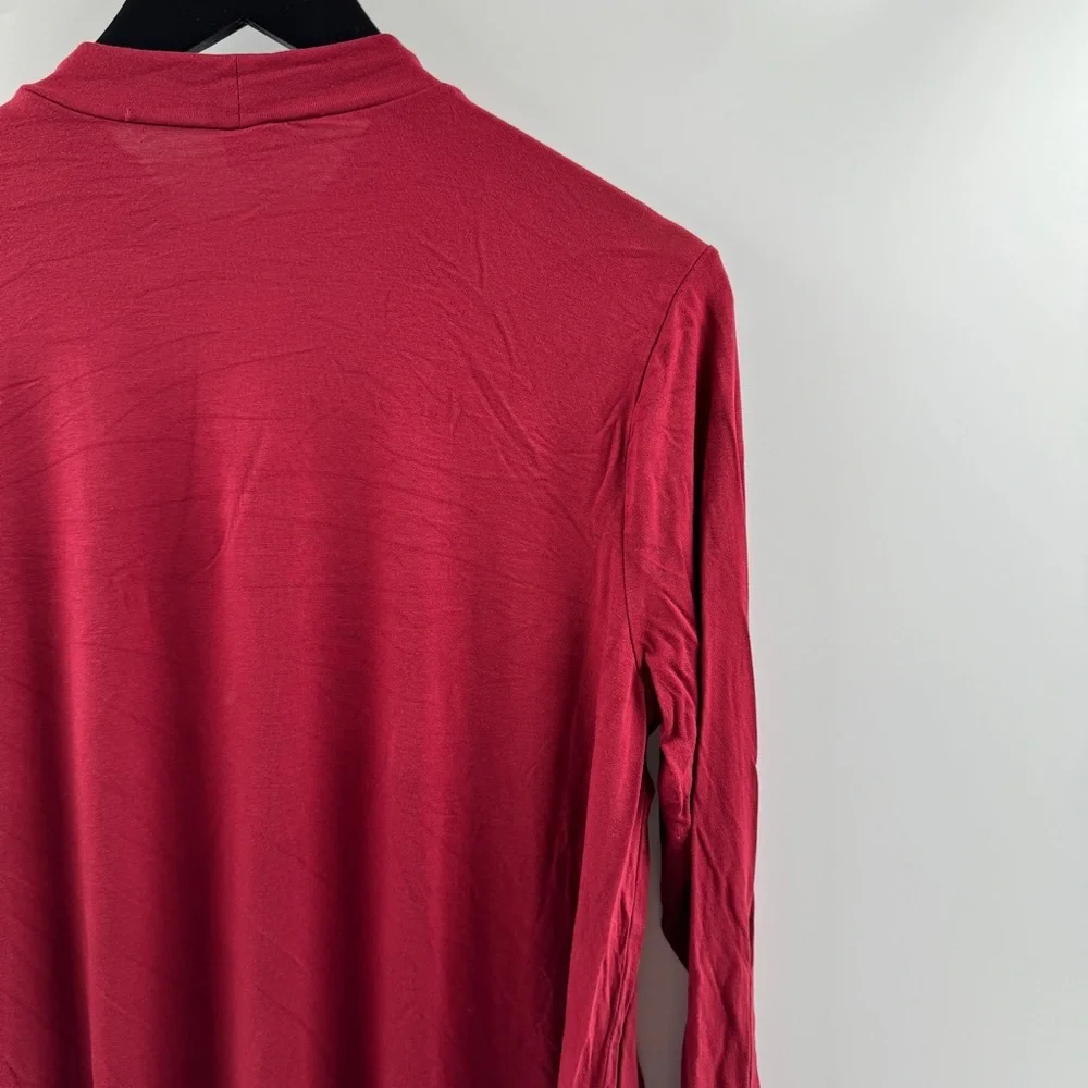 Old Navy Red Cotton Turtleneck Long Sleeve Top Size Large - Picture 6 of 8